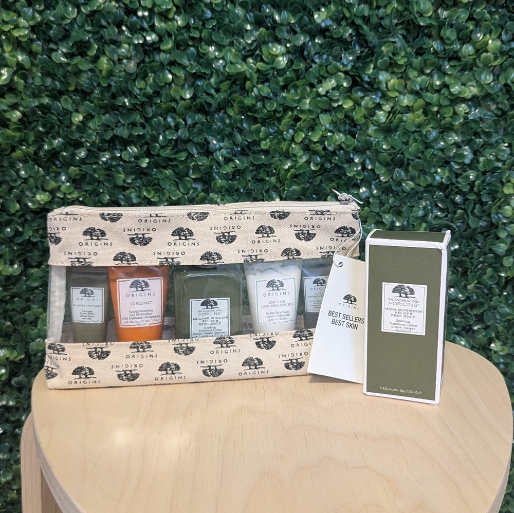 Origins Best Sellers Best Skin Set of 5, Dr Andrew Weil Origins Mega Mushroom